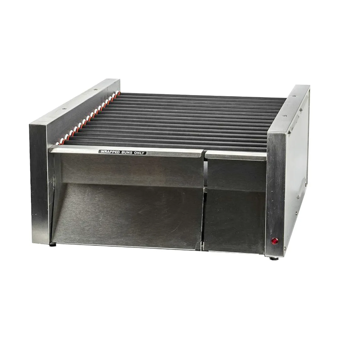 Star 45SCBD Grill-Max® Hot Dog Grill, 45 Hot Dogs & 32 Buns, Duratec Rollers, Analog Control