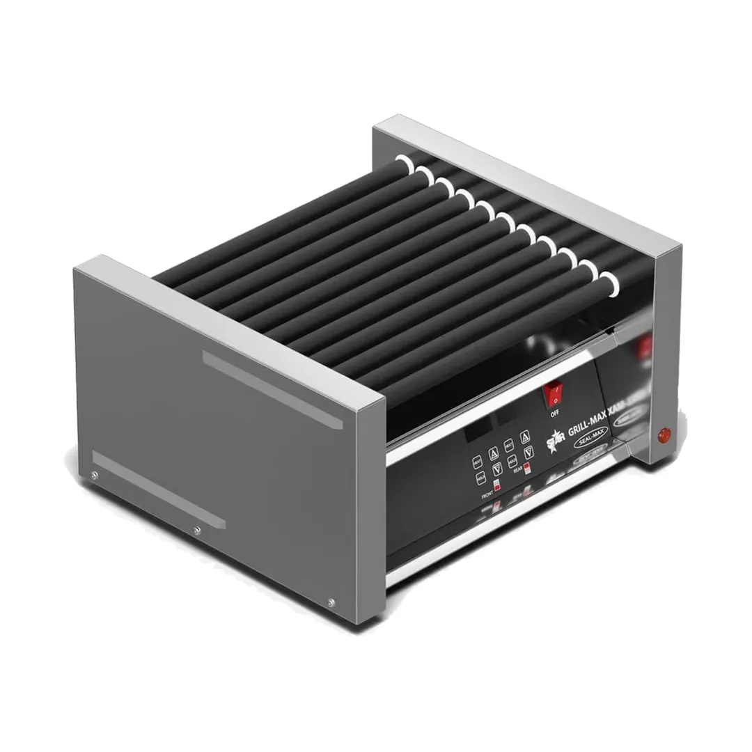 Star 45SCE Grill-Max® Hot Dog Grill, 45 Hot Dogs, Duratec Non-Stick Rollers, Electronic Control