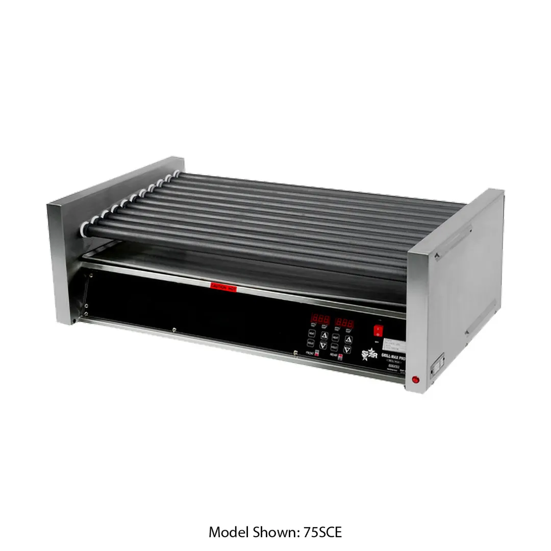 Star 45SCE Grill-Max® Hot Dog Grill, 45 Hot Dogs, Duratec Non-Stick Rollers, Electronic Control