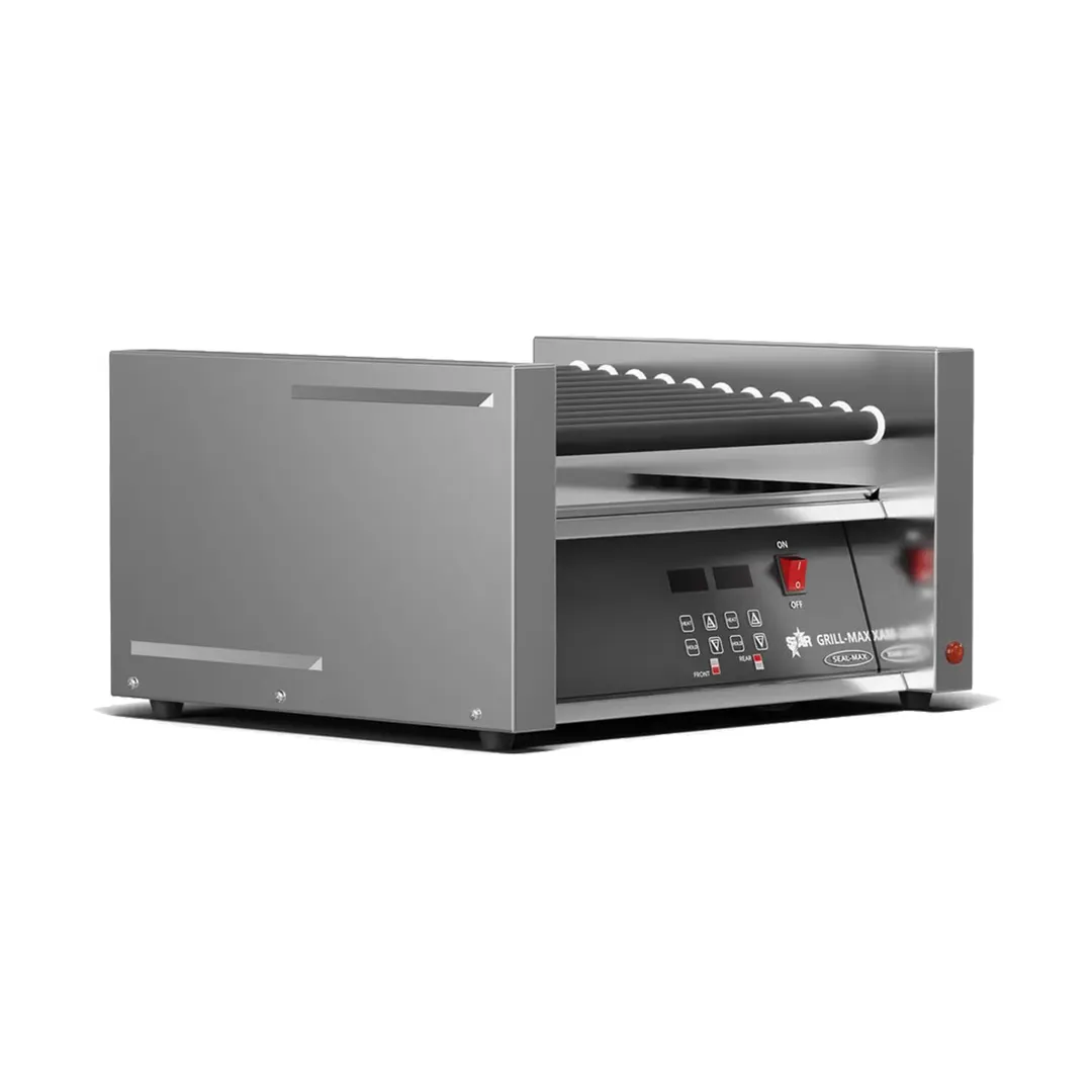 Star 45SCE Grill-Max® Hot Dog Grill, 45 Hot Dogs, Duratec Non-Stick Rollers, Electronic Control