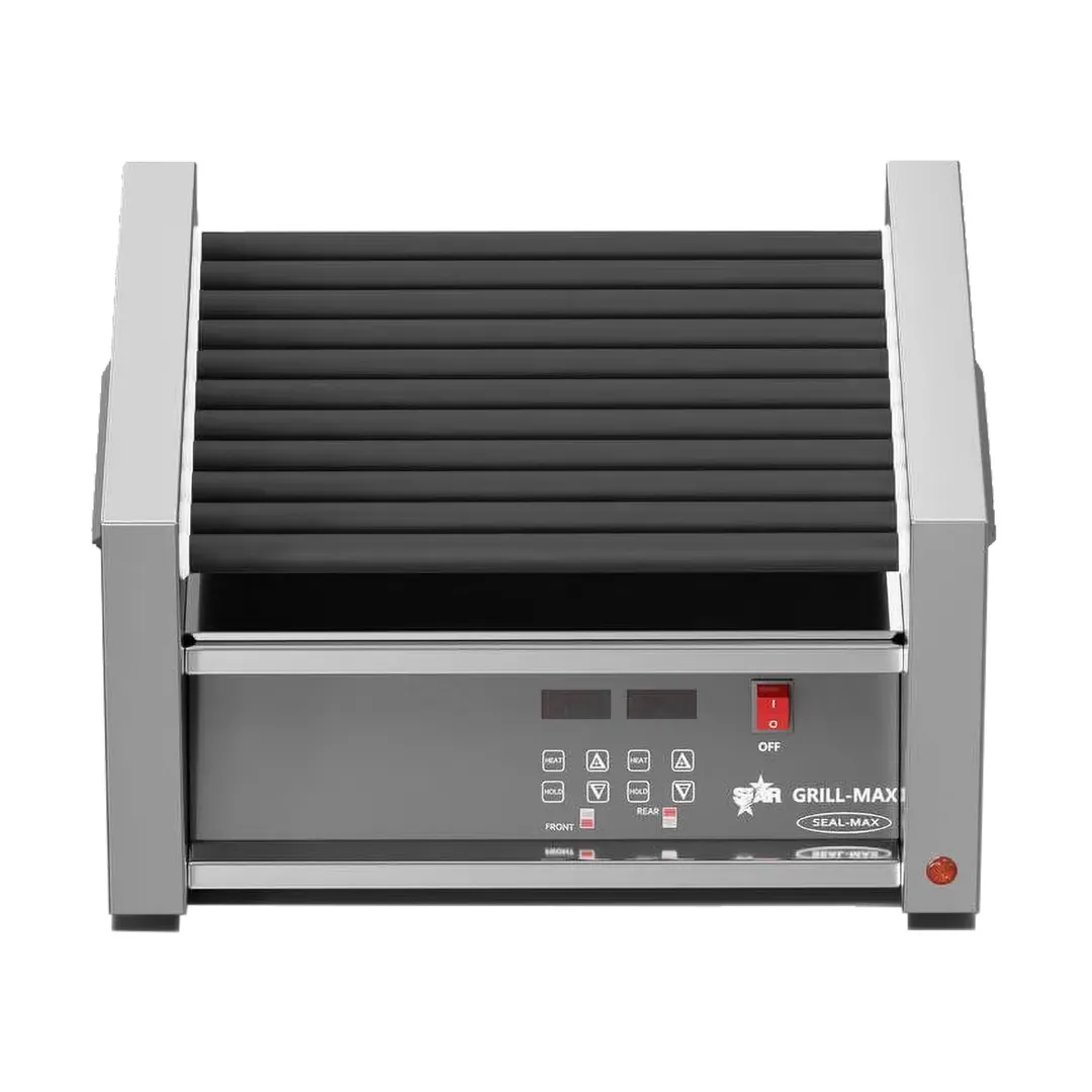 Star 45SCE Grill-Max® Hot Dog Grill, 45 Hot Dogs, Duratec Non-Stick Rollers, Electronic Control