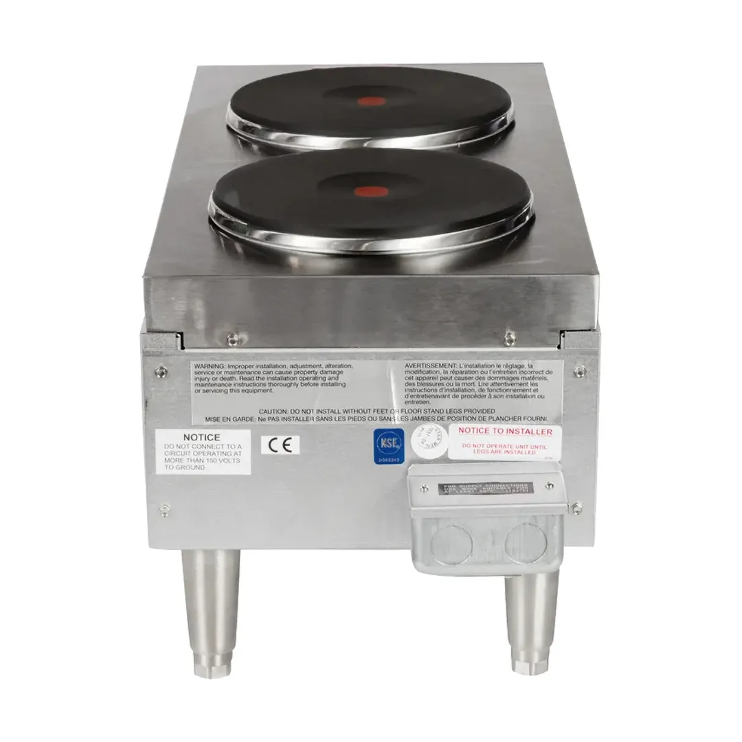 Star 502FF 12" Electric Countertop Hotplate w/ (2) Solid Burners & Infinite Controls - 208/240v