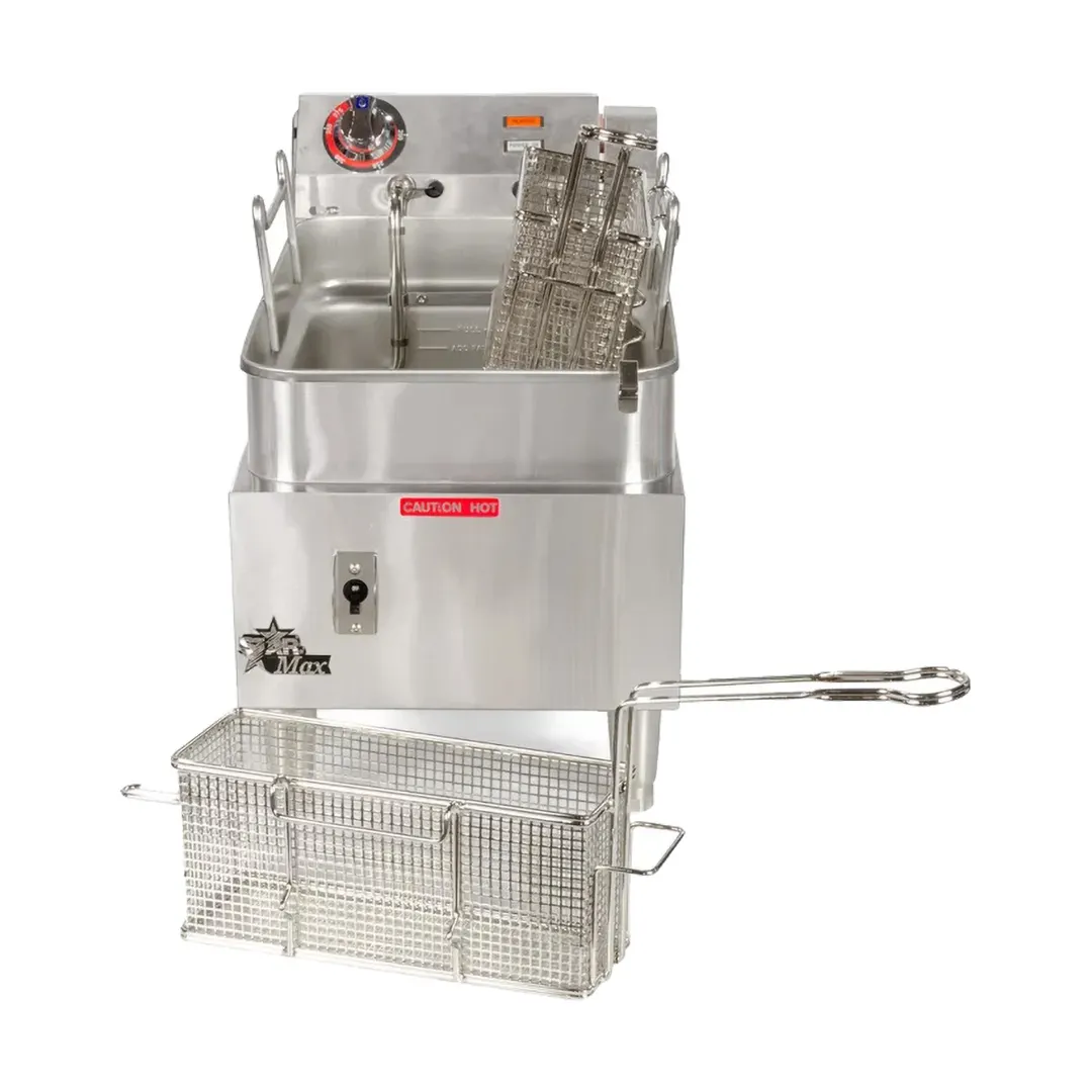 Star 515F Star-Max Full Pot Countertop Electric Fryer w/ 15 lbs Capacity, Twin Baskets