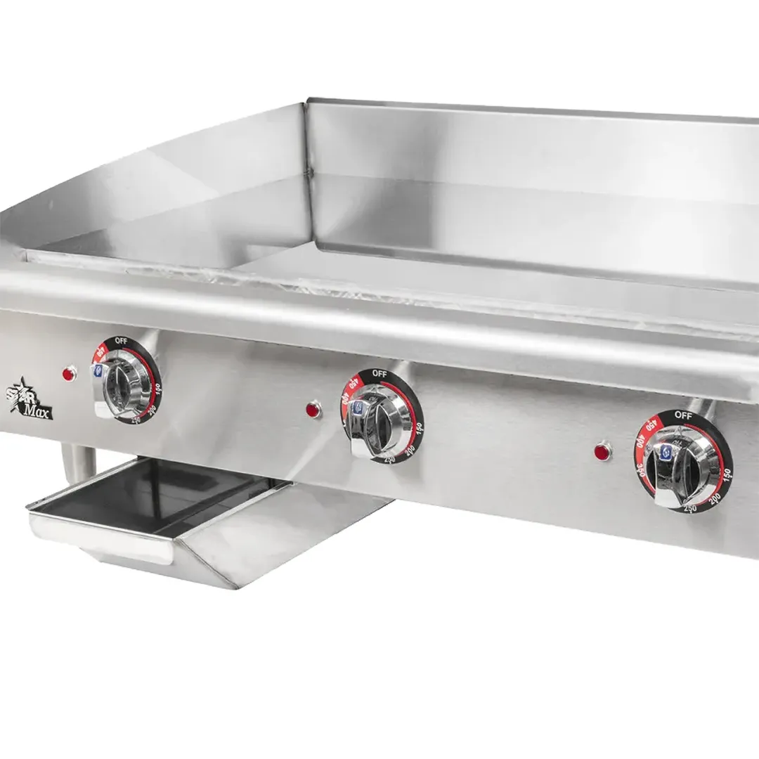 Star 536CHSF 36" Countertop Electric Griddle with Chrome Plate & Thermostatic Controls, 36" x 20.75"