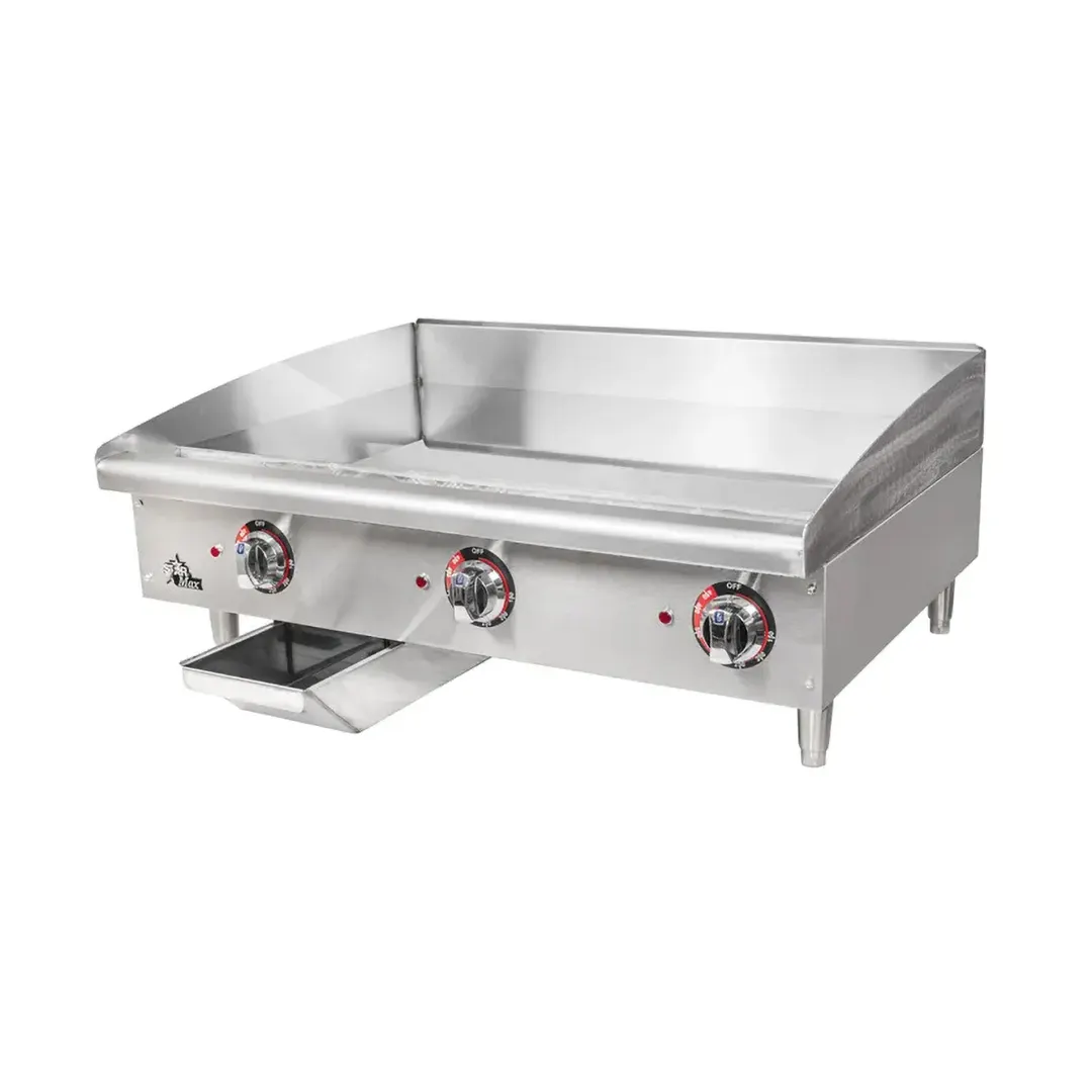 Star 536CHSF 36" Countertop Electric Griddle with Chrome Plate & Thermostatic Controls, 36" x 20.75"
