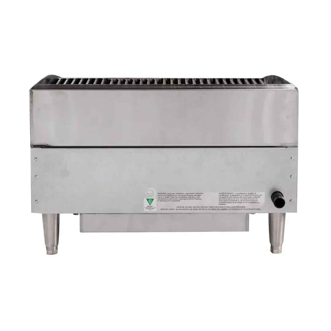 Star 6024CBF Star-Max® 24" Countertop Gas Lava Rock Charbroiler with (2) Burners, 80.000 BTU
