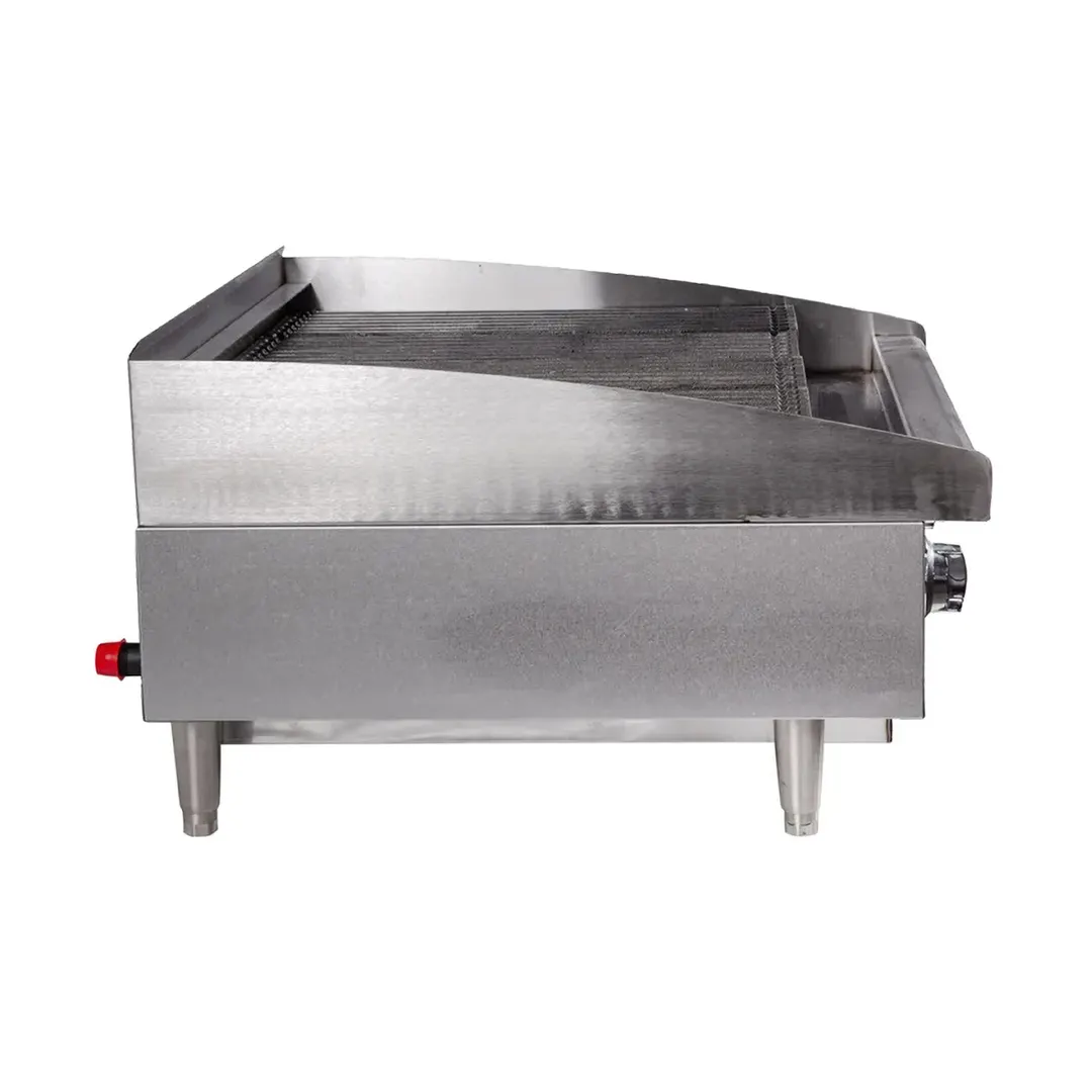 Star 6024CBF Star-Max® 24" Countertop Gas Lava Rock Charbroiler with (2) Burners, 80.000 BTU