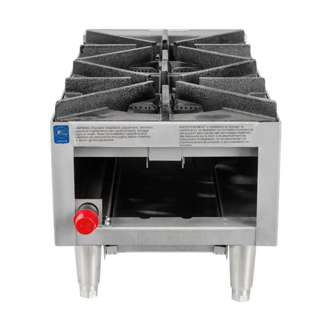Star 602HF Star-Max 12" Countertop Gas Hotplate with (2) Burners & Manual Controls, 50.000 BTU