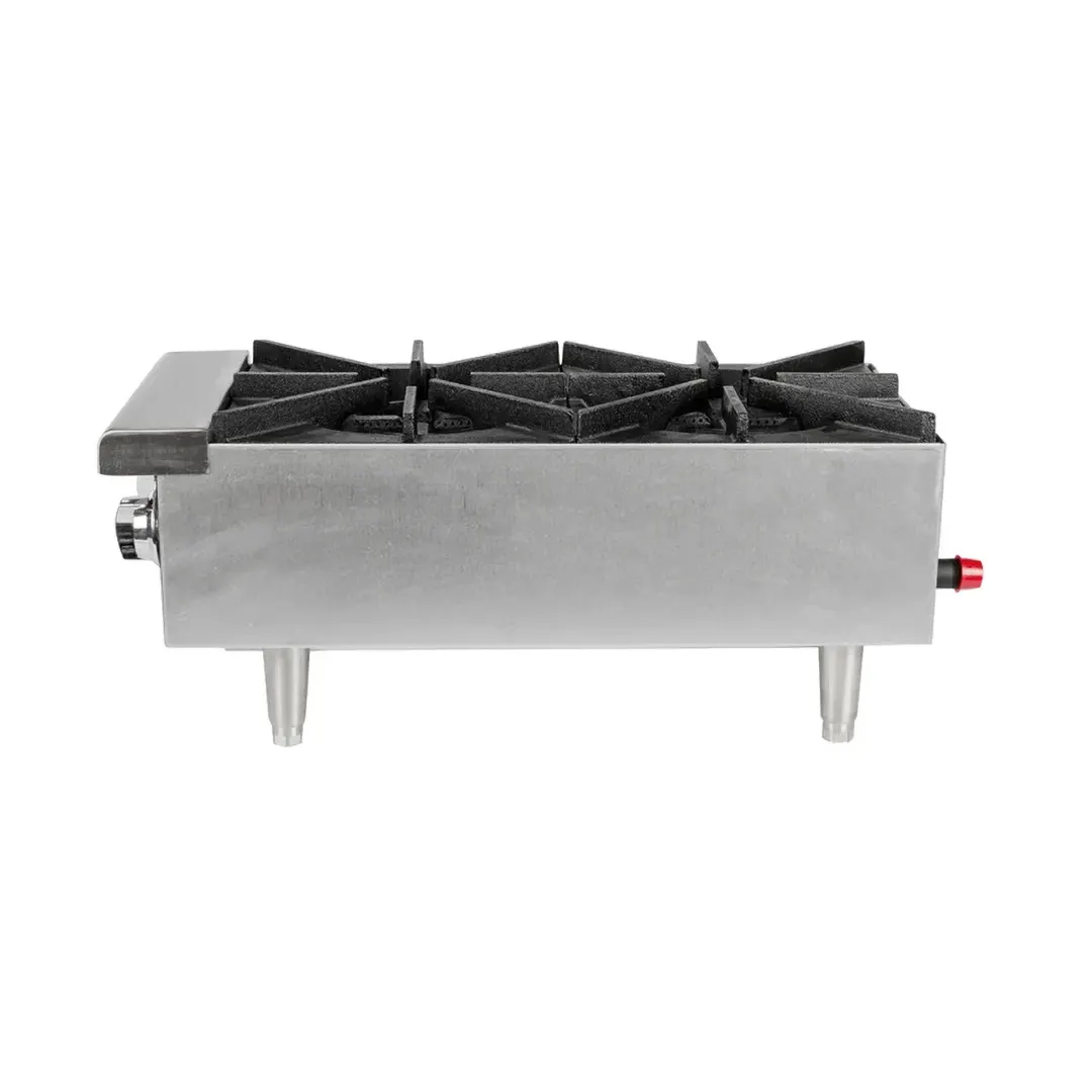 Star 602HF Star-Max 12" Countertop Gas Hotplate with (2) Burners & Manual Controls, 50.000 BTU