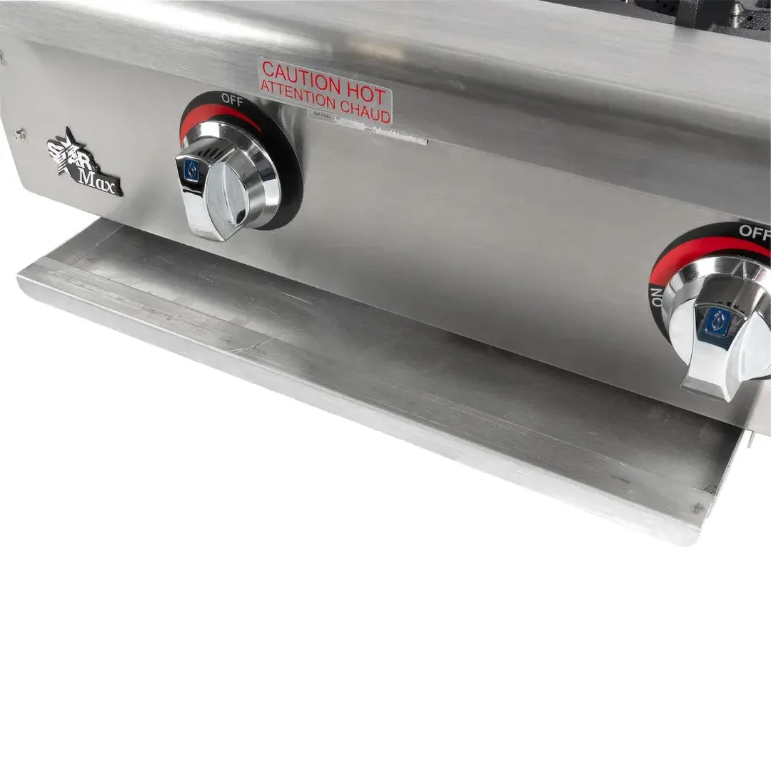 Star 602HWF Star-Max 24" Countertop Gas Hotplate with (2) Burners & Manual Controls, 50.000 BTU