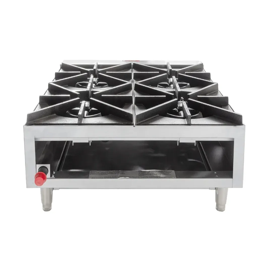 Star 604HF Star-Max® 24" Countertop Gas Hotplate with (4) Burners & Manual Controls, 100.000 BTU