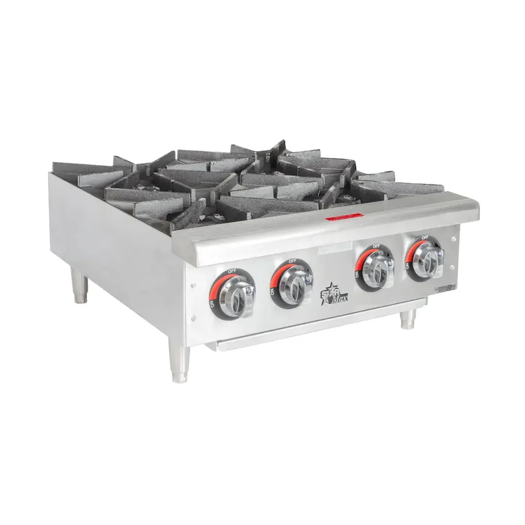 Star 604HF Star-Max® 24" Countertop Gas Hotplate with (4) Burners & Manual Controls, 100.000 BTU