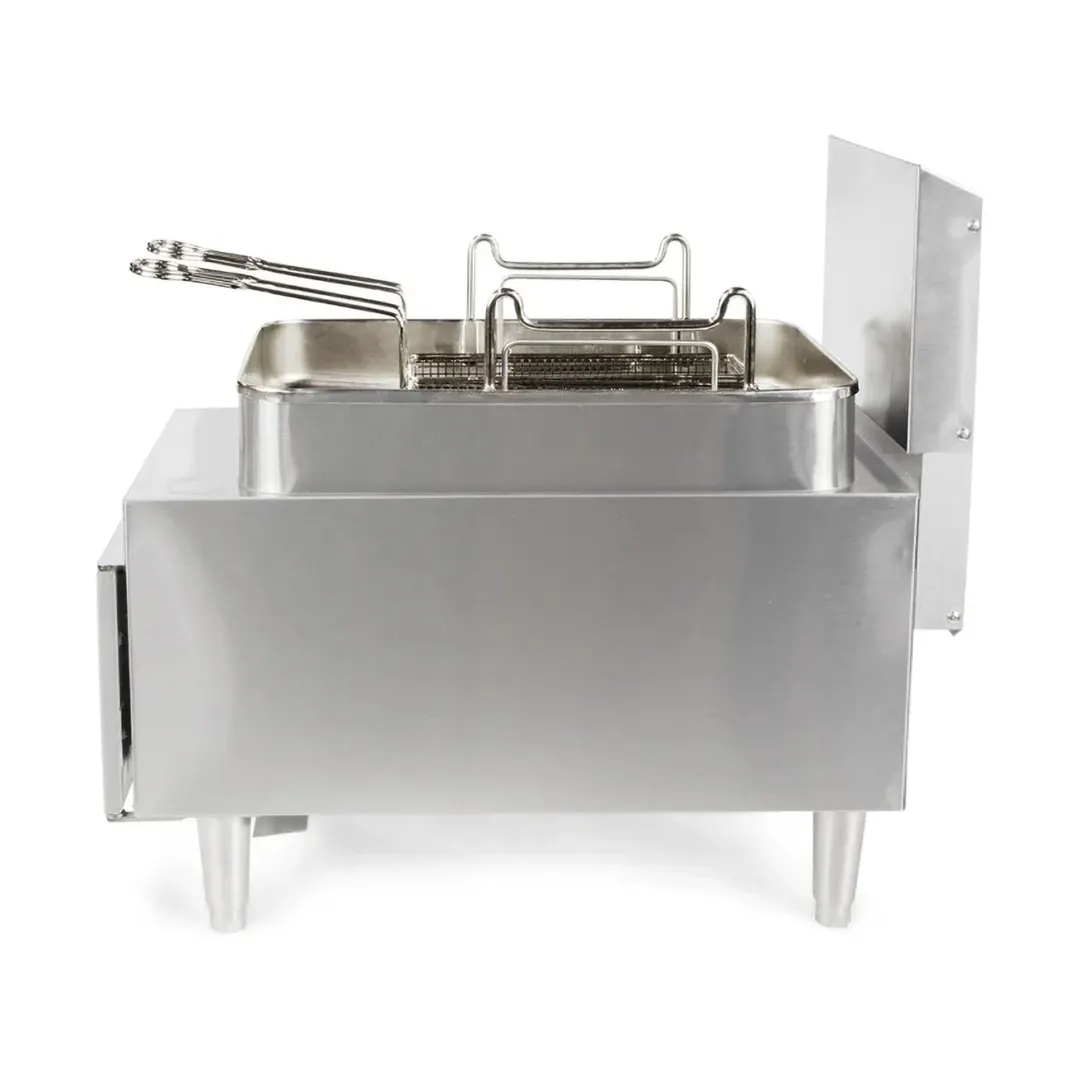 Star 615FF Star-Max Full Pot Countertop Gas Fryer w/ 15 lbs, Capacity, Twin Baskets, Natural Gas