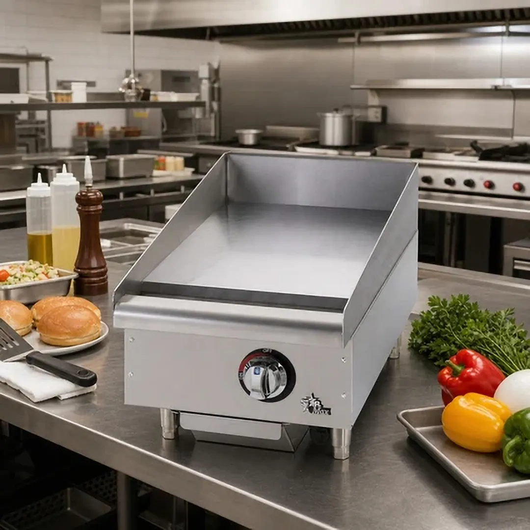 Star 615MF 15" Star-Max® Countertop Manual Gas Griddle, 1" Steel Plate - 28.300 BTU