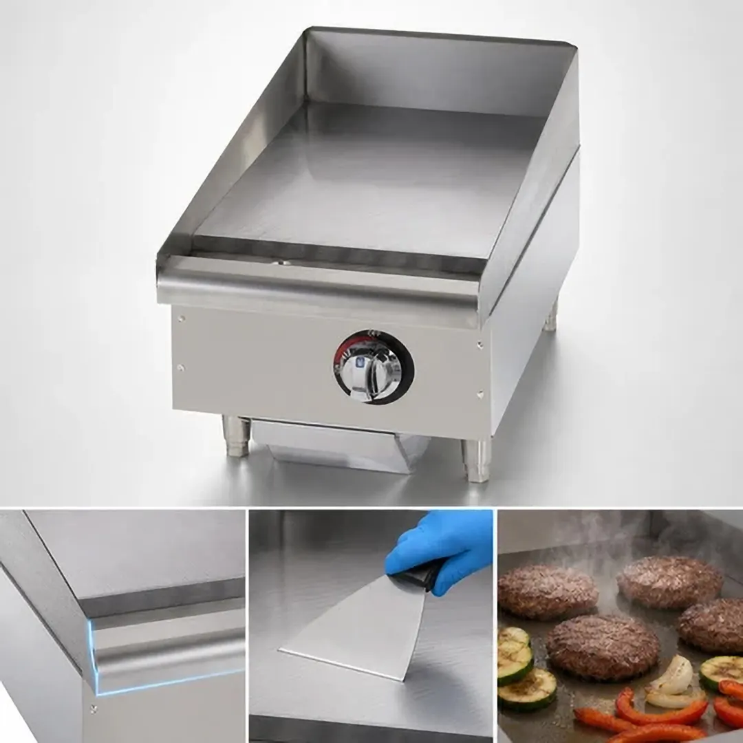 Star 615MF 15" Star-Max® Countertop Manual Gas Griddle, 1" Steel Plate - 28.300 BTU