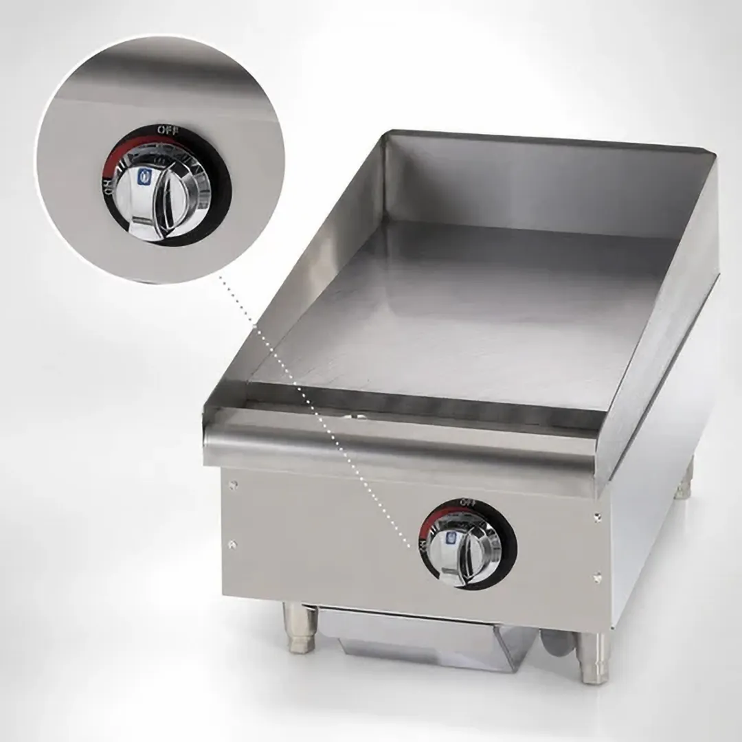 Star 615MF 15" Star-Max® Countertop Manual Gas Griddle, 1" Steel Plate - 28.300 BTU