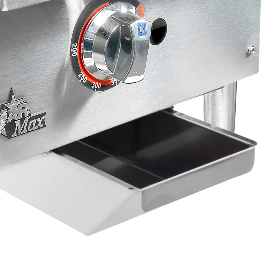 Star 615TF 15" Star-Max Countertop Thermostatic Gas Griddle, 1" Steel Plate - 28.300 BTU