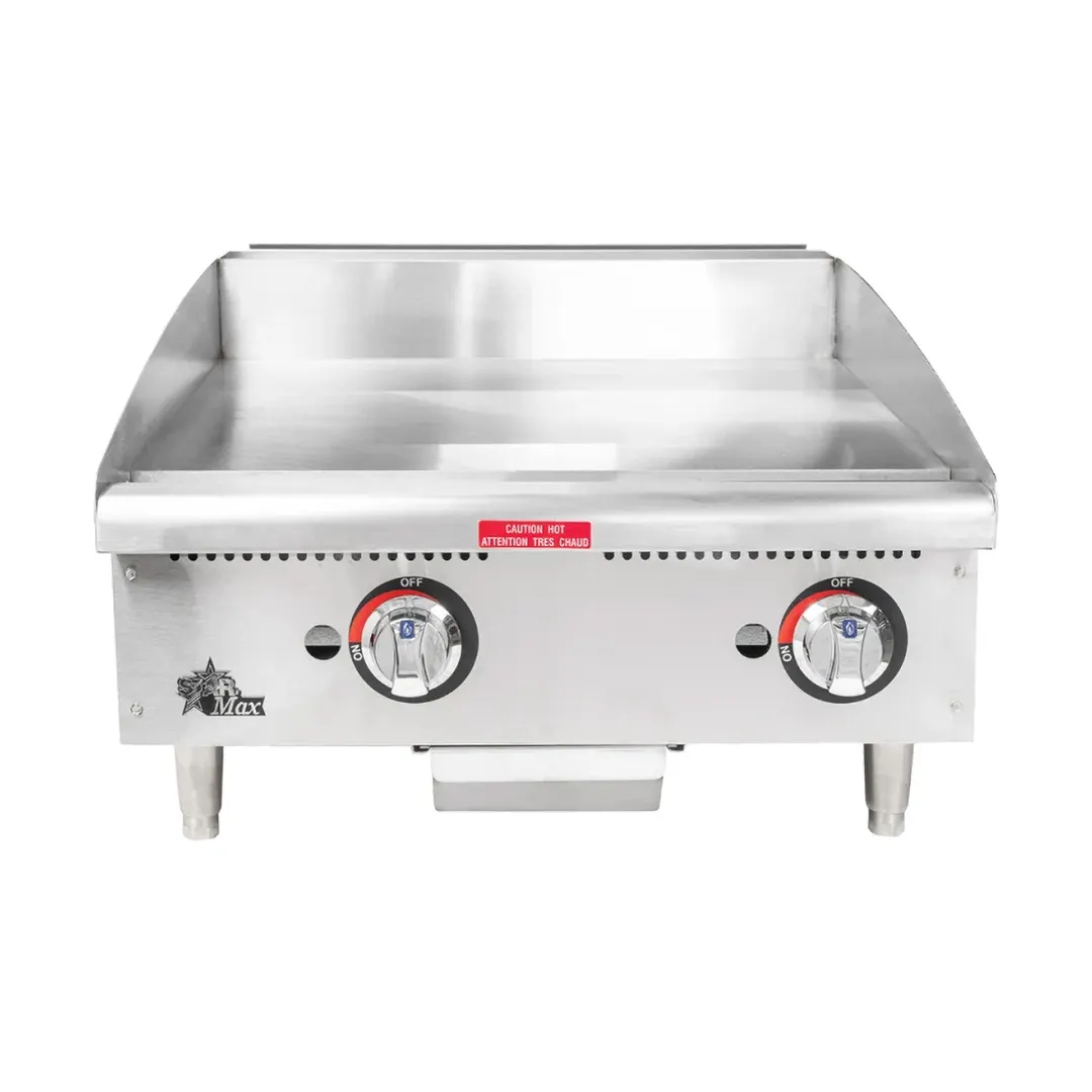 Star 624MF 24" Star-Max® Countertop Manual Gas Griddle, 1" Steel Plate - 56.600 BTU