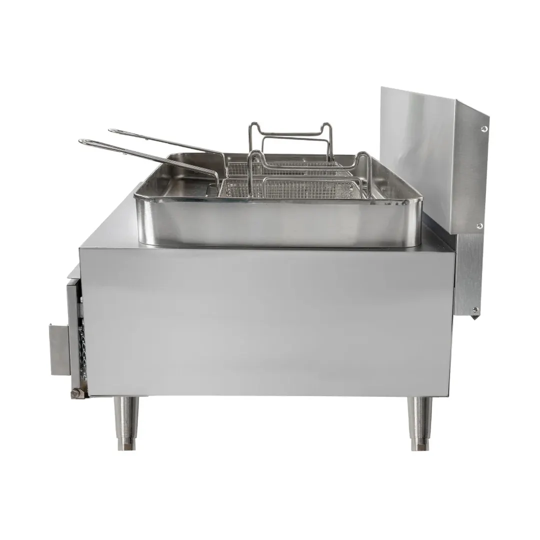 Star 630FF Star-Max Full Pot Countertop Gas Fryer w/ 30 lbs, Capacity, Twin Baskets, LP Gas