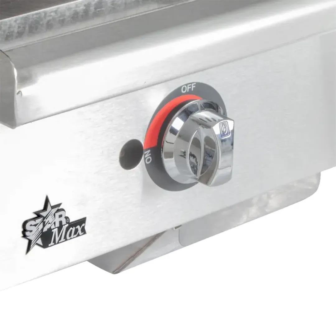 Star 636MF 36" Star-Max Countertop Manual Gas Griddle, 1" Steel Plate - 84.900 BTU