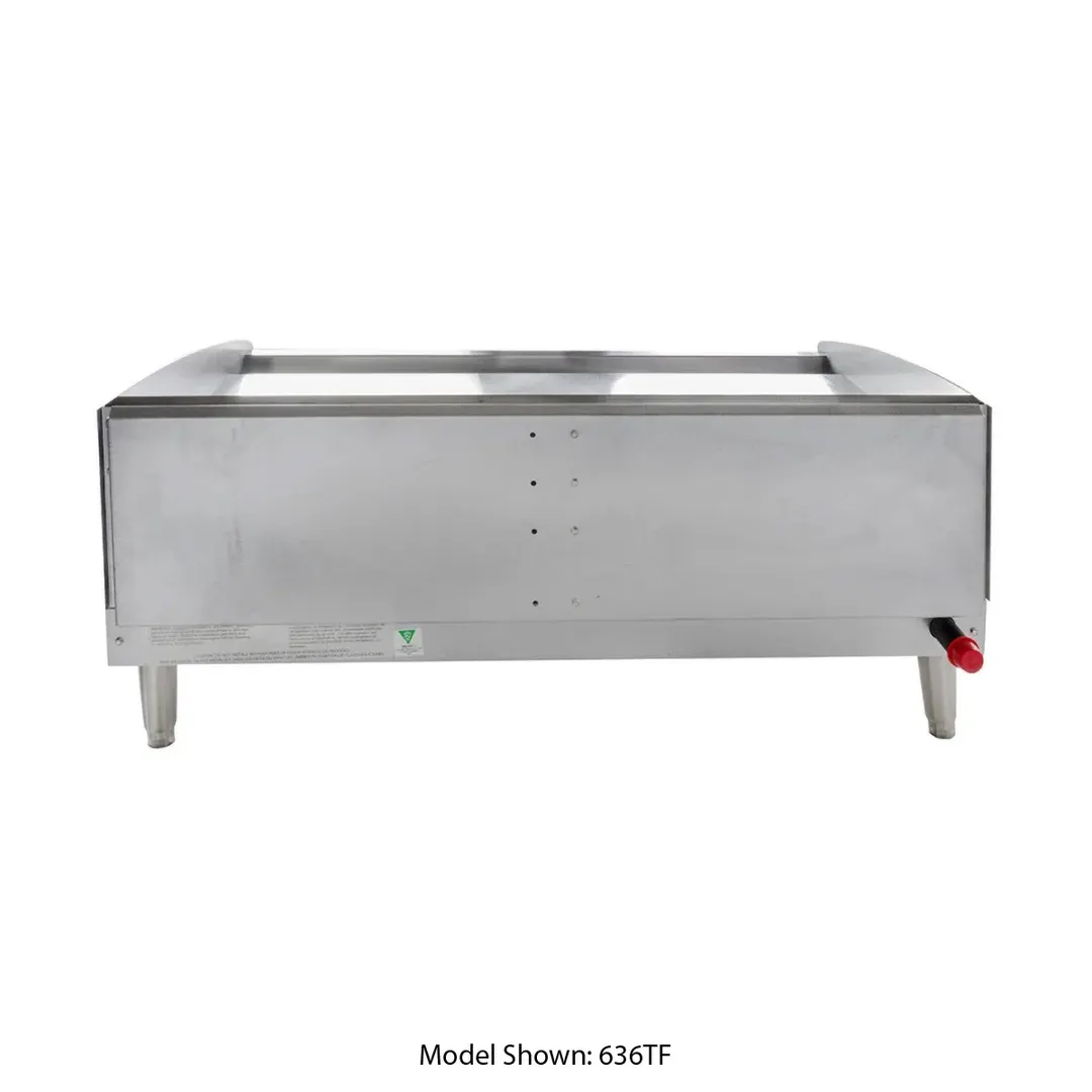 Star 636TSPF 36" Countertop Gas Griddle with Snap-Action Thermostat, 1" Steel Plate - 84.900 BTU