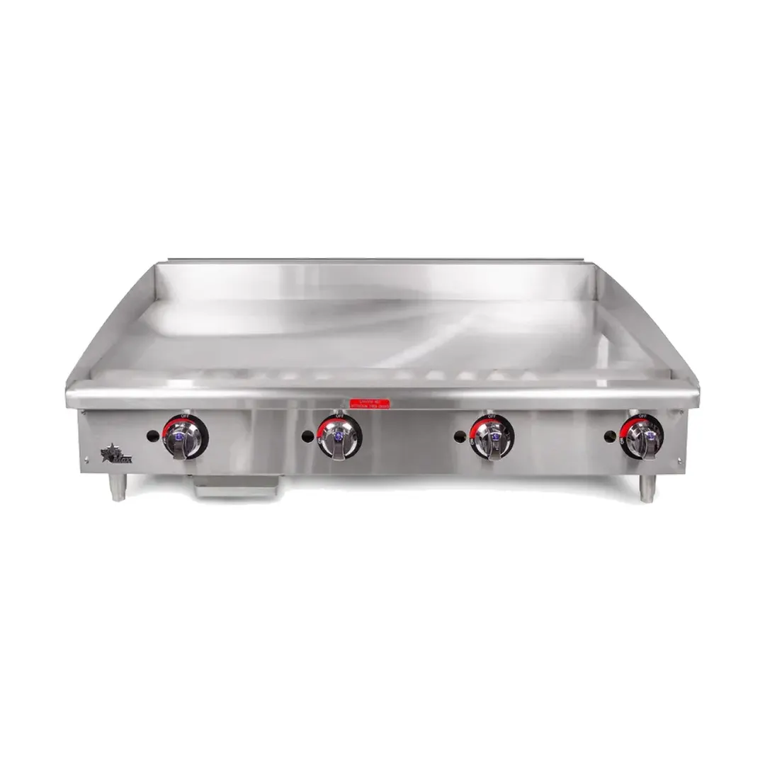 Star 648MF 48" Star-Max® Countertop Manual Gas Griddle, 1" Steel Plate - 113.200 BTU