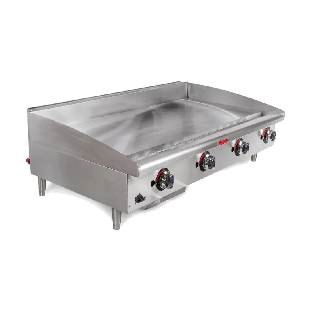 Star 648MF 48" Star-Max® Countertop Manual Gas Griddle, 1" Steel Plate - 113.200 BTU