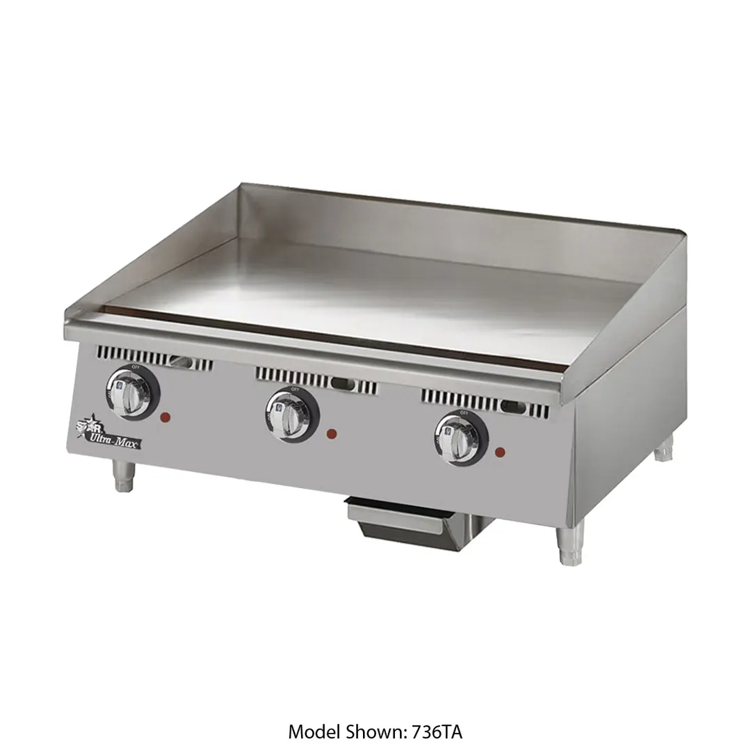 Star 748TCHSA 48" Countertop Electric Griddle with Chrome Plate & Thermostatic Controls, 48" x 24"