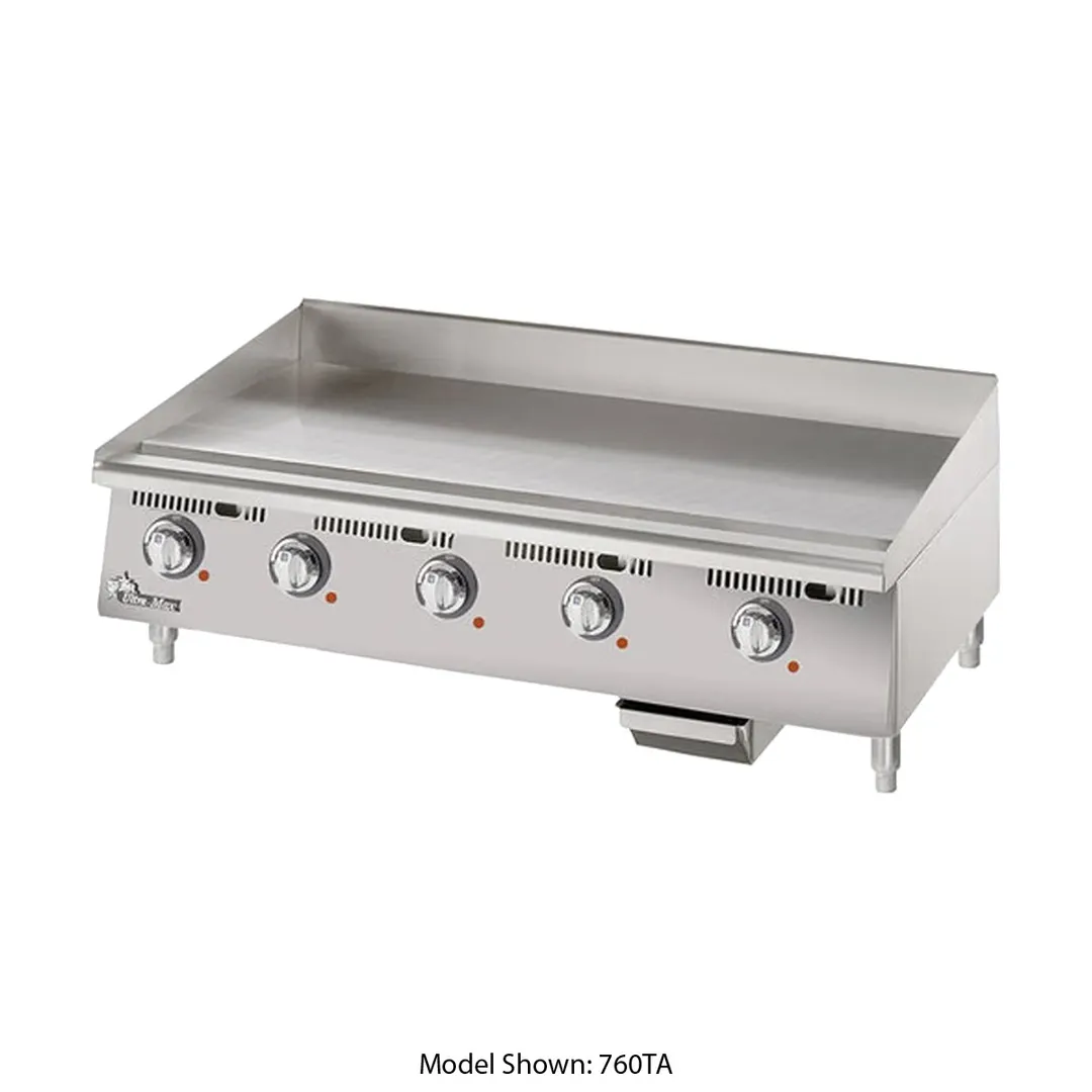Star 772TCHSA 72" Countertop Electric Griddle with Chrome Plate & Thermostatic Controls, 72" x 24"