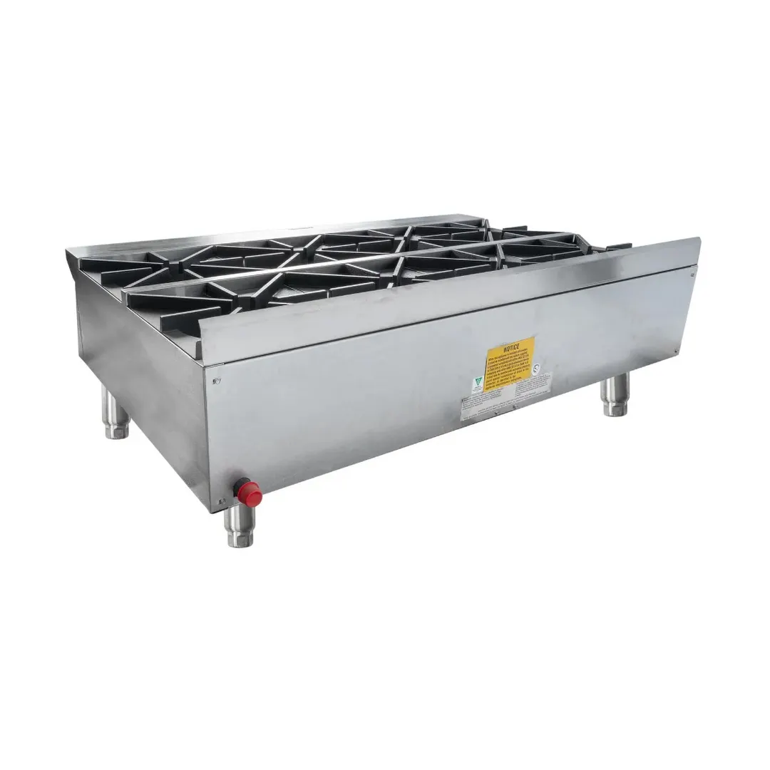Star 808HA Ultra-Max 48" Countertop Gas Hotplate with (8) Burners & Manual Controls, 240.000 BTU