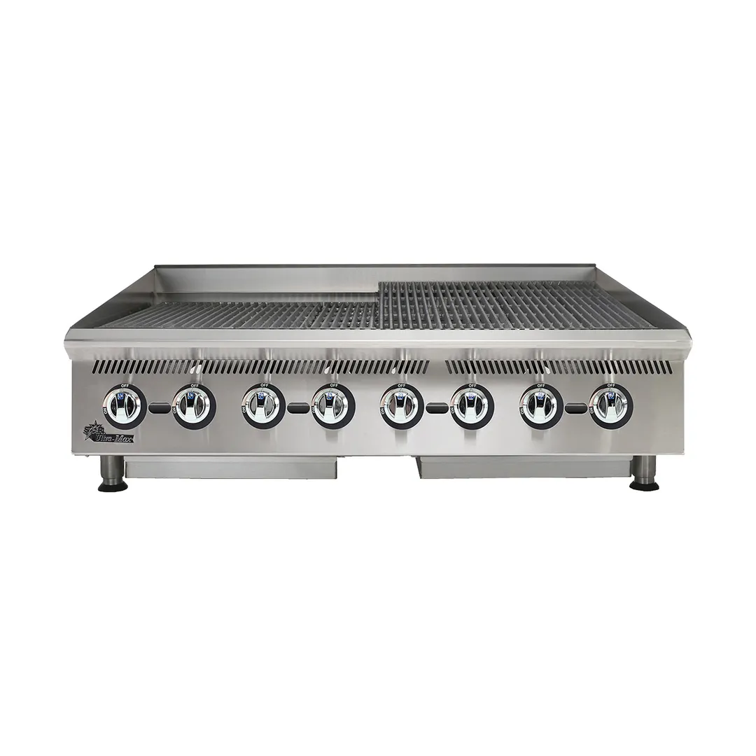 Star 8148RCBB Ultra-Max® 48" Countertop Gas Radiant Charbroiler with (8) Burners, 160.000 BTU