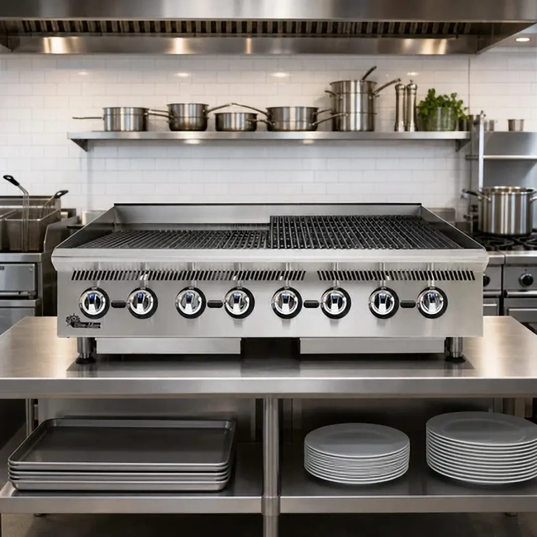 Star 8148RCBB Ultra-Max® 48" Countertop Gas Radiant Charbroiler with (8) Burners, 160.000 BTU