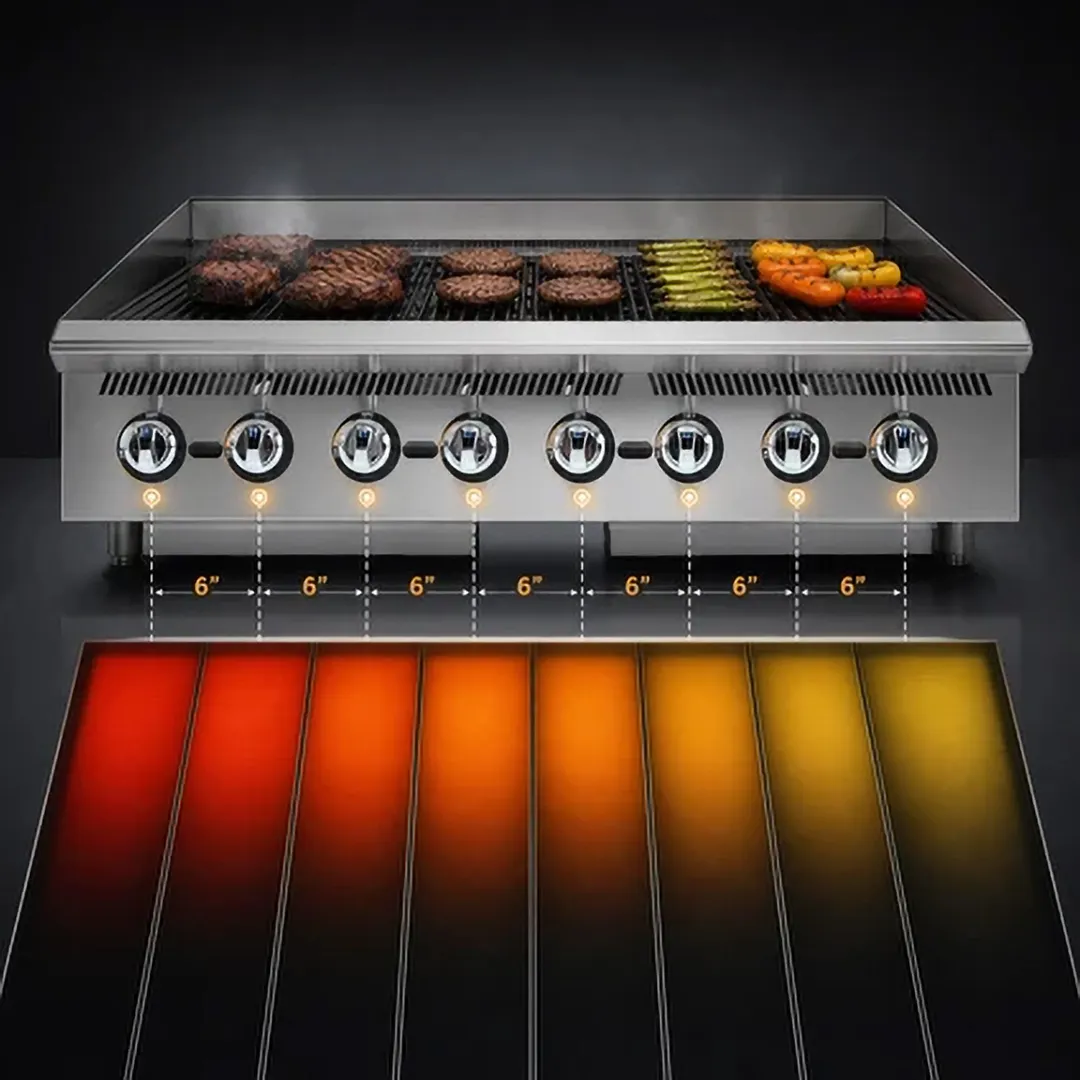 Star 8148RCBB Ultra-Max® 48" Countertop Gas Radiant Charbroiler with (8) Burners, 160.000 BTU