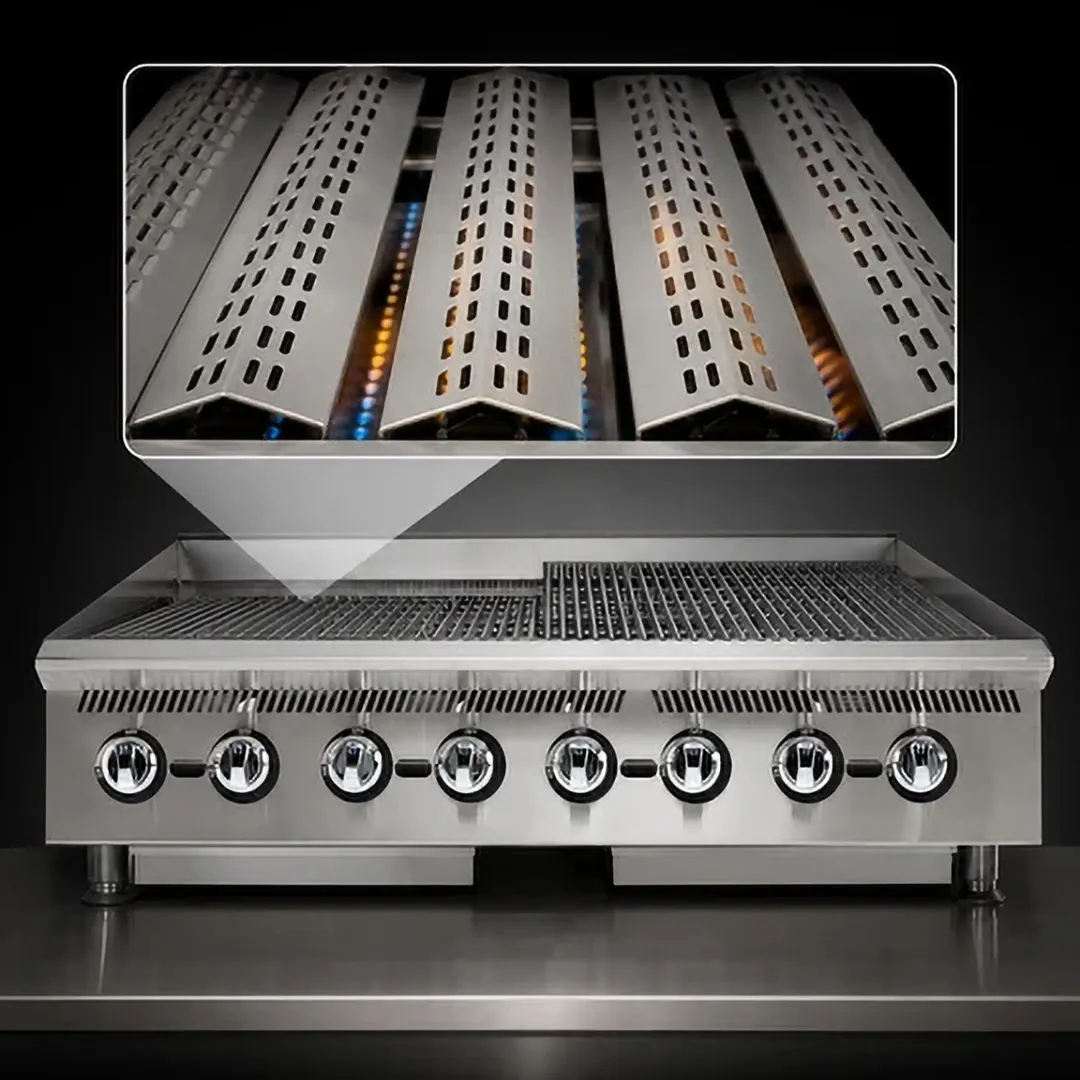 Star 8148RCBB Ultra-Max® 48" Countertop Gas Radiant Charbroiler with (8) Burners, 160.000 BTU