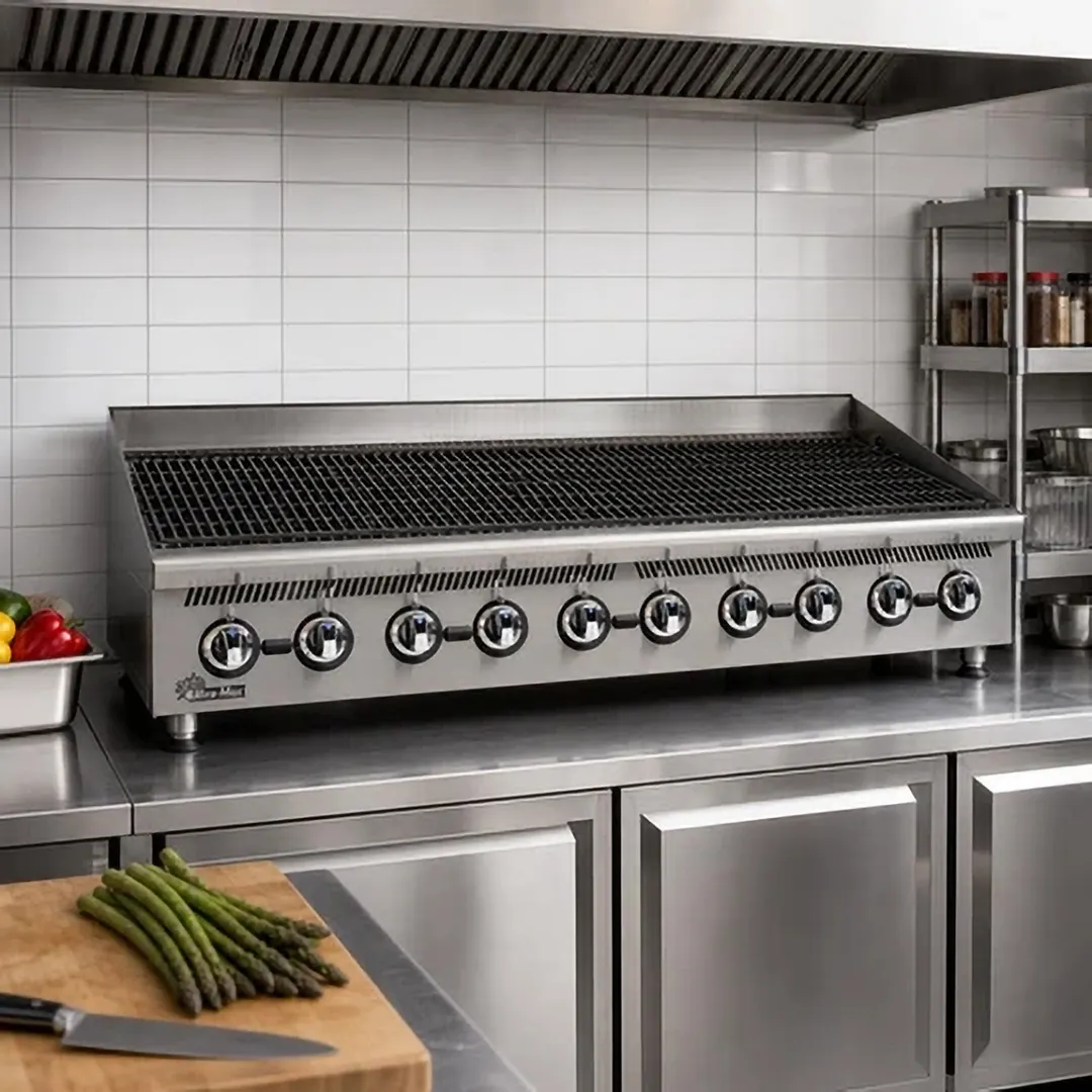 Star 8160RCBB Ultra-Max® 60" Countertop Gas Radiant Charbroiler with (10) Burners, 200.000 BTU