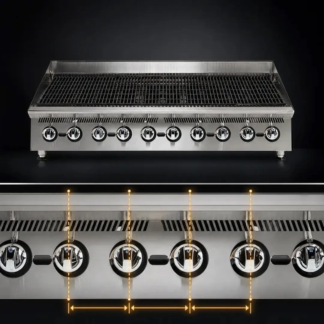 Star 8160RCBB Ultra-Max® 60" Countertop Gas Radiant Charbroiler with (10) Burners, 200.000 BTU