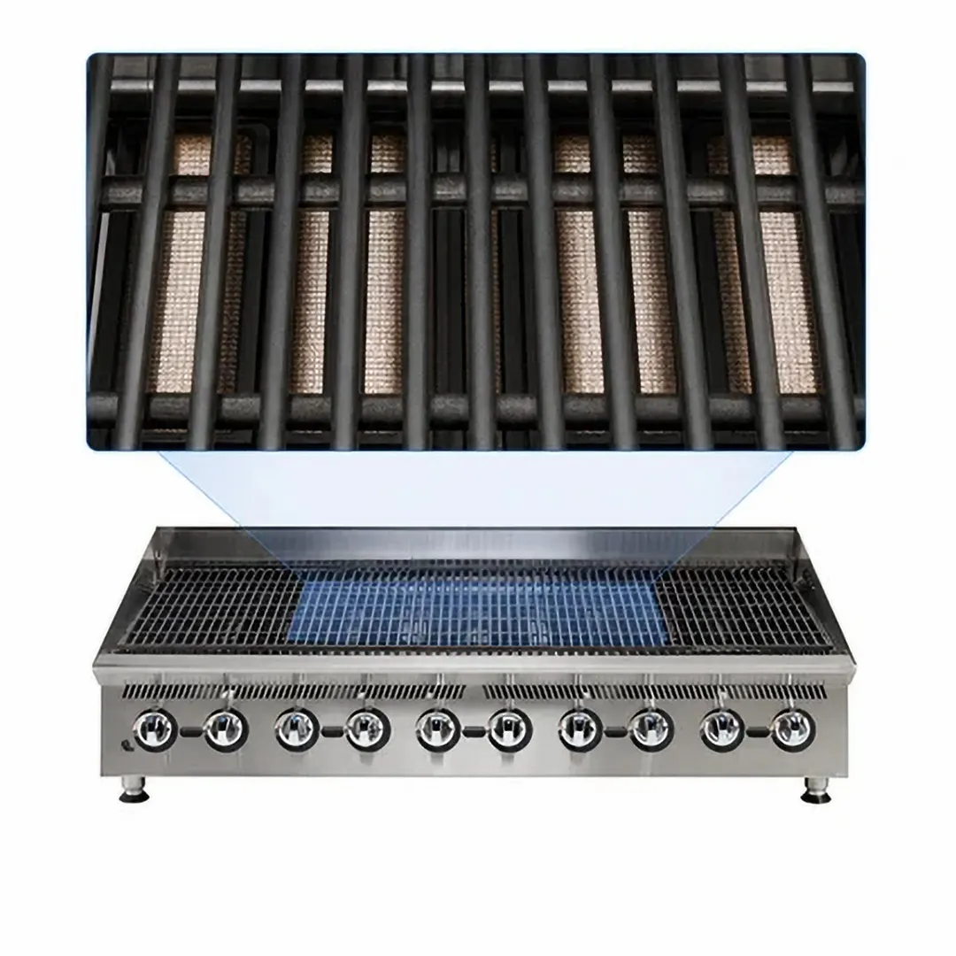 Star 8160RCBB Ultra-Max® 60" Countertop Gas Radiant Charbroiler with (10) Burners, 200.000 BTU