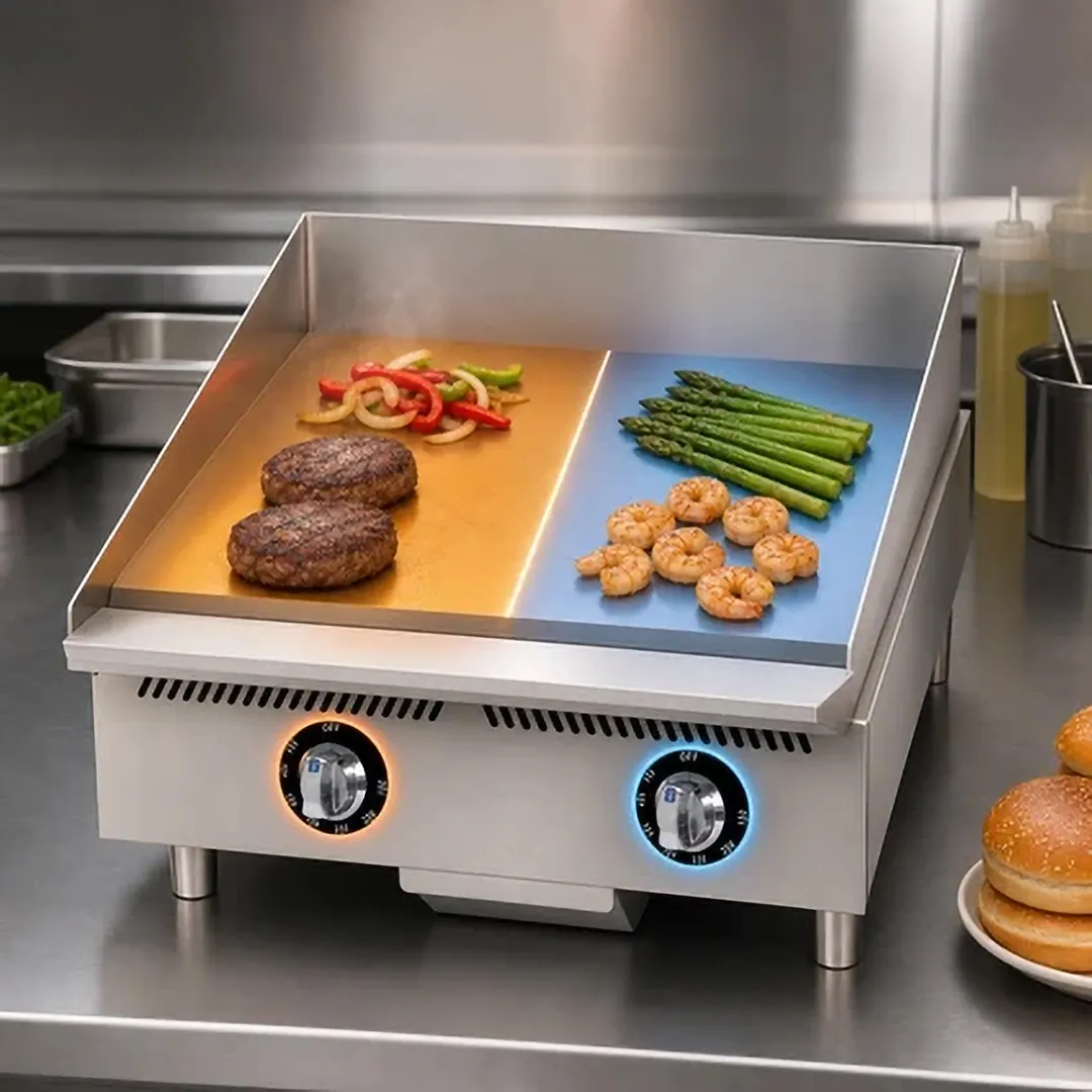 Star 824TCHSA 24" Countertop Gas Griddle with Snap-Action Thermostat, 1" Chrome Plate - 60.000 BTU