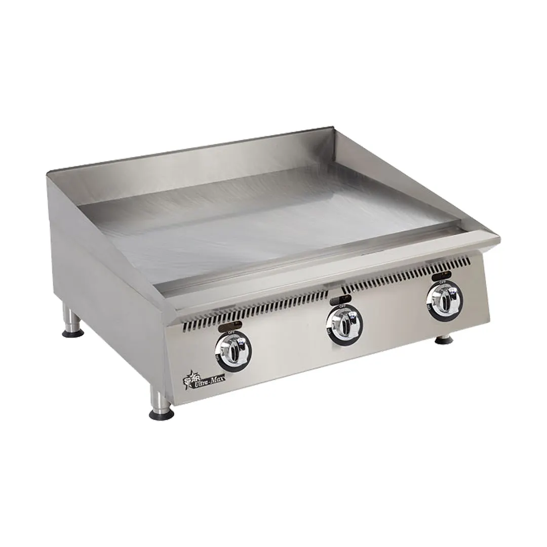 Star 836MA 36" Ultra-Max® Countertop Manual Gas Griddle, 1" Steel Plate - 90.000 BTU
