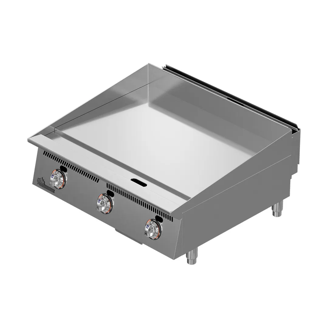 Star 836TA 36" Countertop Gas Griddle with Snap-Action Thermostat, 1" Steel Plate - 90.000 BTU