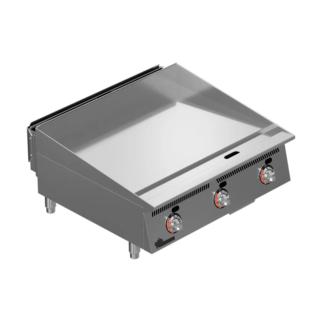 Star 836TA 36" Countertop Gas Griddle with Snap-Action Thermostat, 1" Steel Plate - 90.000 BTU