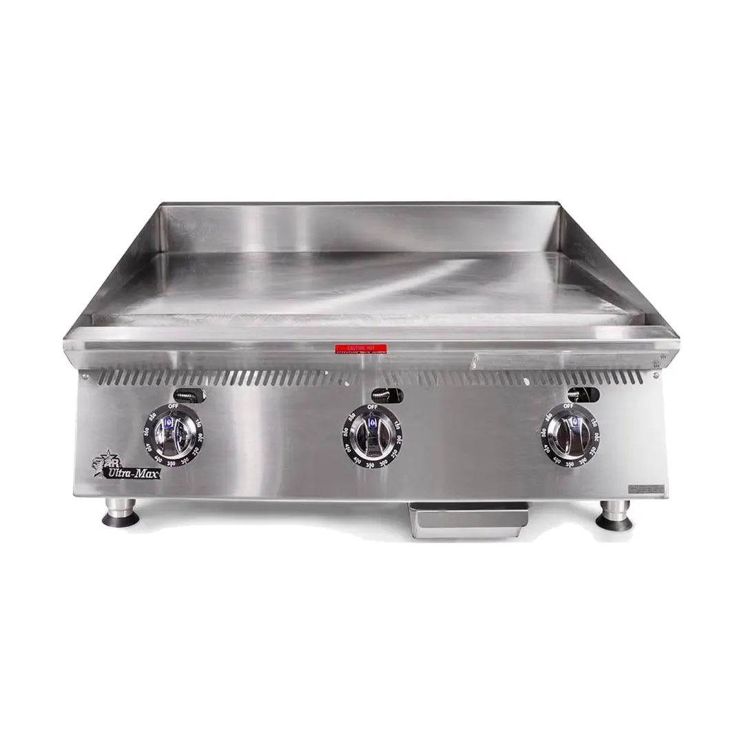 Star 836TCHSA 36" Countertop Gas Griddle with Snap-Action Thermostat, 1" Chrome Plate - 90.000 BTU