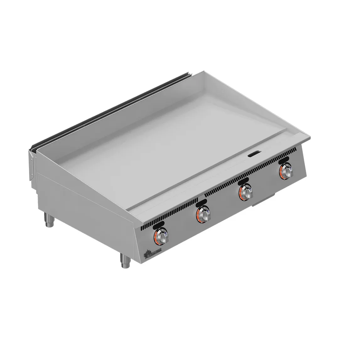 Star 848TA 48" Countertop Gas Griddle with Snap-Action Thermostat, 1" Steel Plate - 120.000 BTU