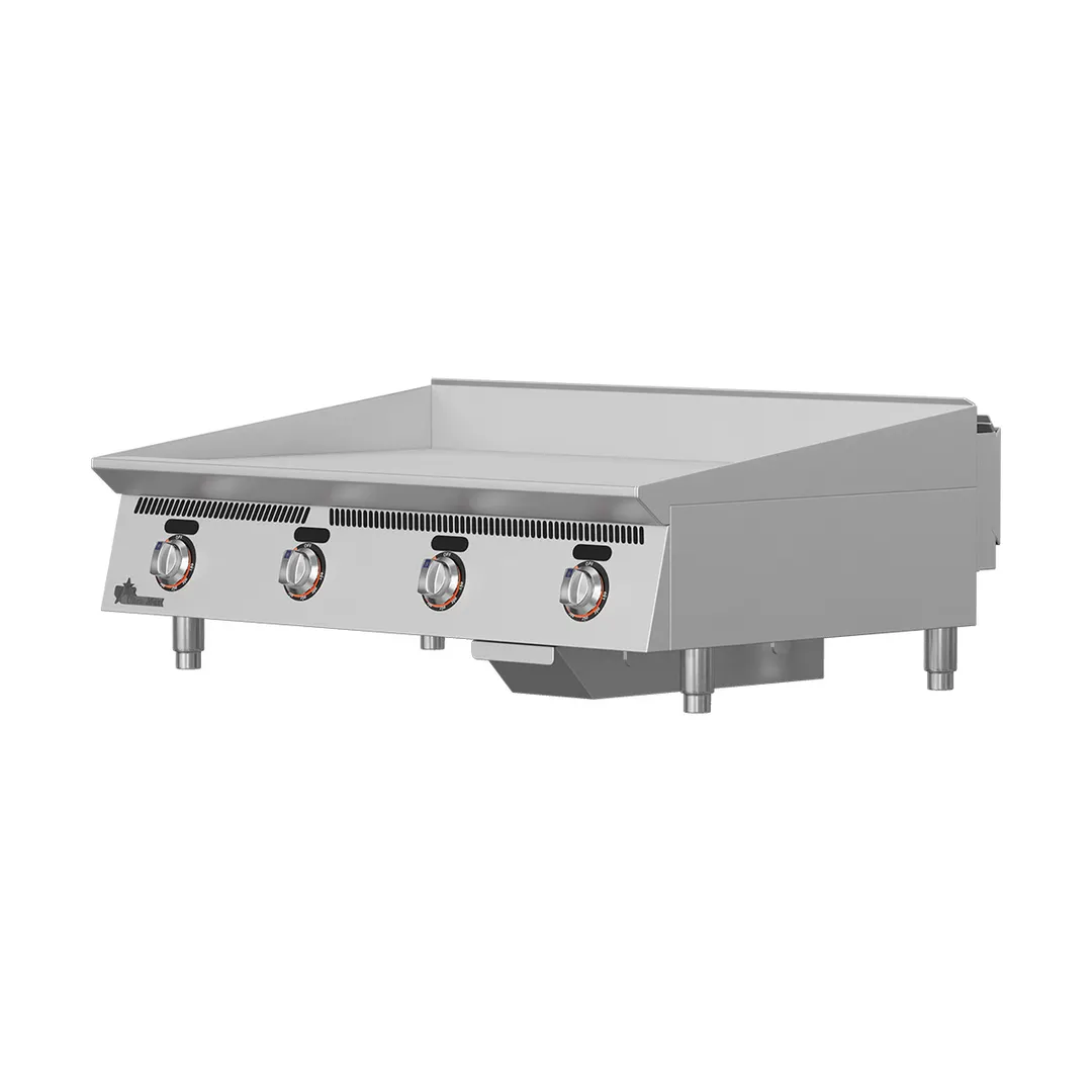 Star 848TA 48" Countertop Gas Griddle with Snap-Action Thermostat, 1" Steel Plate - 120.000 BTU