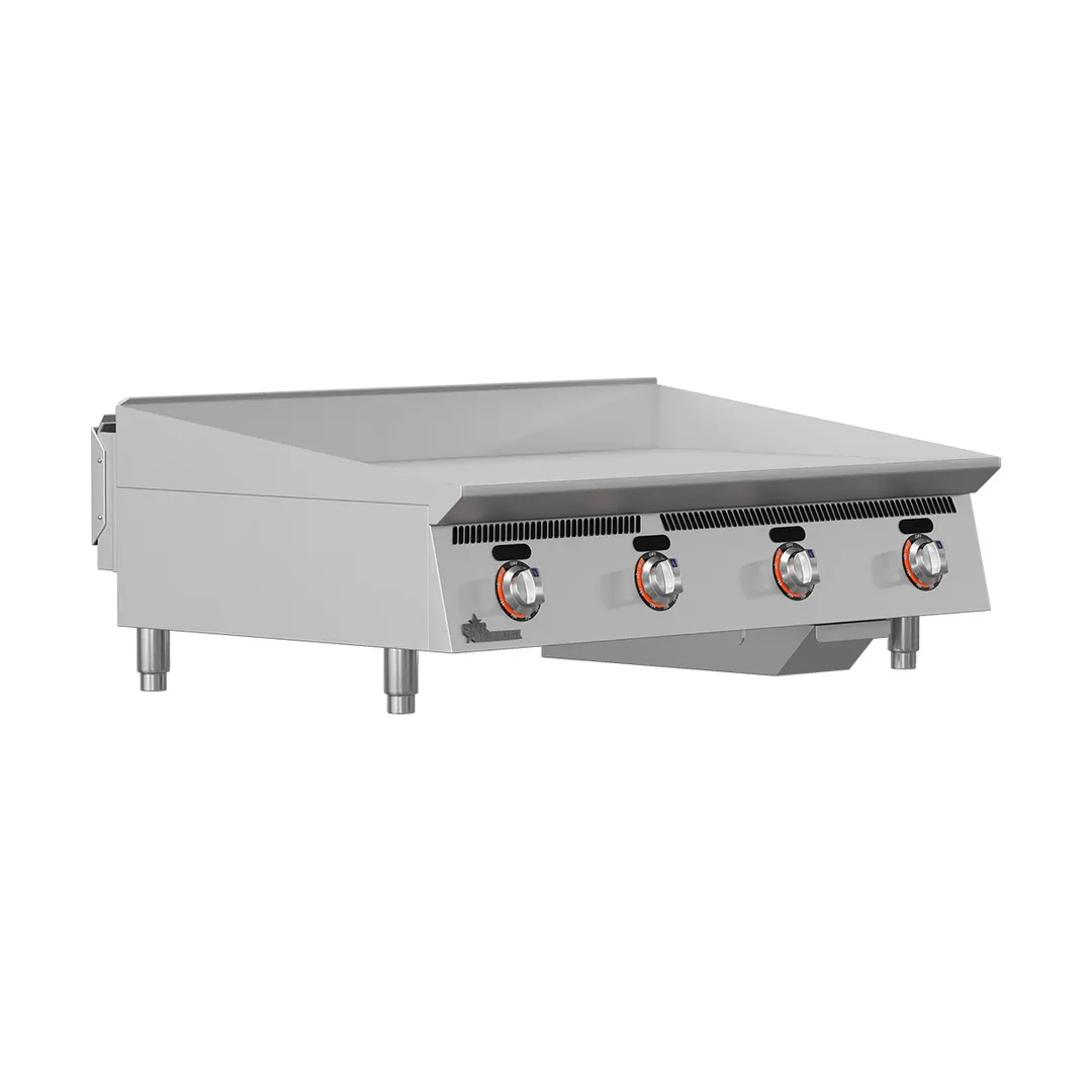 Star 848TA 48" Countertop Gas Griddle with Snap-Action Thermostat, 1" Steel Plate - 120.000 BTU