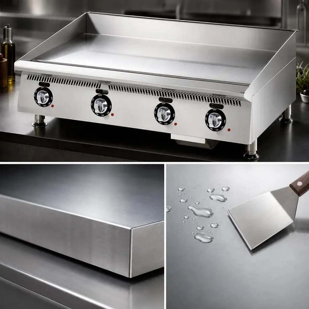 Star 848TCHSA 48" Countertop Gas Griddle with Snap-Action Thermostat, 1" Chrome Plate - 120.000 BTU