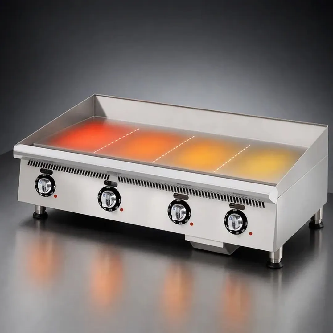Star 848TCHSA 48" Countertop Gas Griddle with Snap-Action Thermostat, 1" Chrome Plate - 120.000 BTU