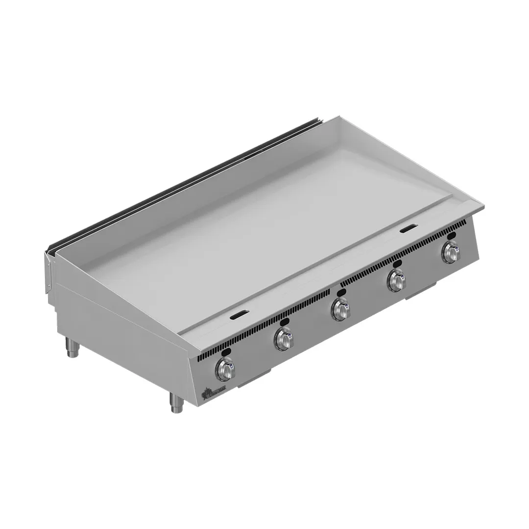 Star 860TA 60" Countertop Gas Griddle with Snap-Action Thermostat, 1" Steel Plate - 150.000 BTU