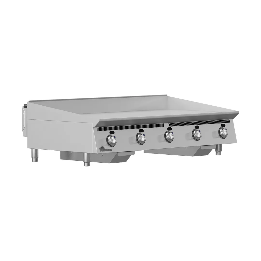 Star 860TA 60" Countertop Gas Griddle with Snap-Action Thermostat, 1" Steel Plate - 150.000 BTU
