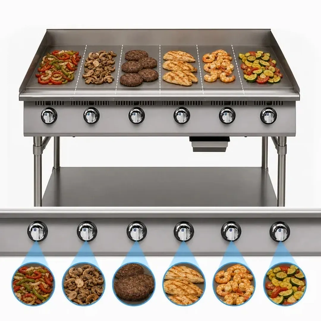 Star 872MA 72" Ultra-Max® Countertop Manual Gas Griddle, 1" Steel Plate - 180.000 BTU